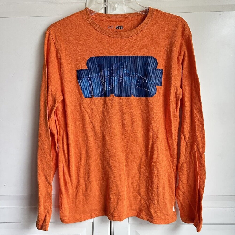 Gap Star Wars Orange Long Sleeve TShirt XXL Boy Girl